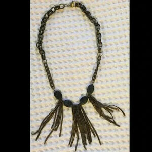 Handmade multi chain bead necklace